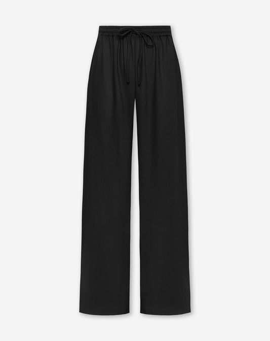 LINDE STRAIGHT LEG PANTS ZWART