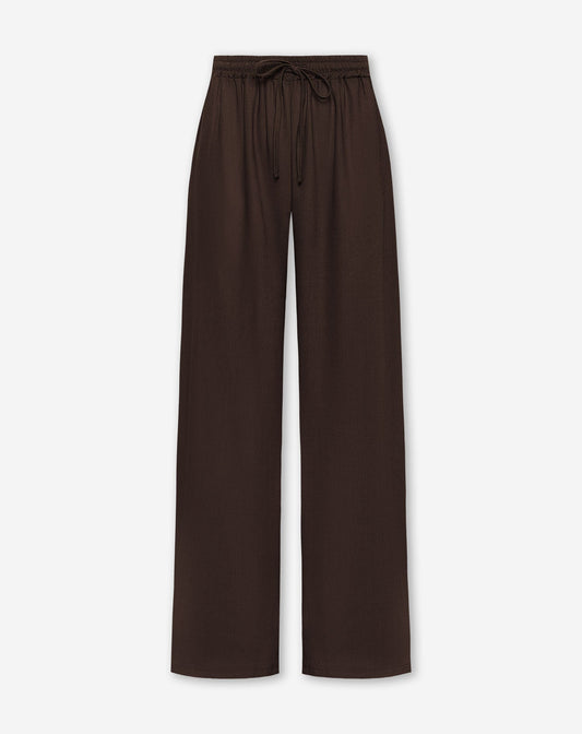 LINDE STRAIGHT LEG PANTS PETITE BRUIN