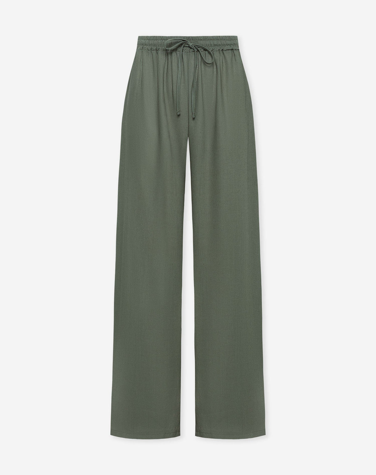 LINDE STRAIGHT LEG PANTS OLIJFGROEN