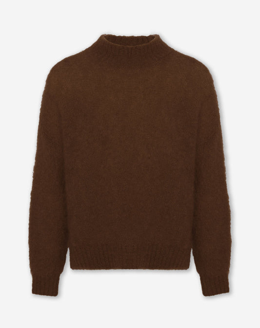 LEAH MOHAIR KNIT BRUIN