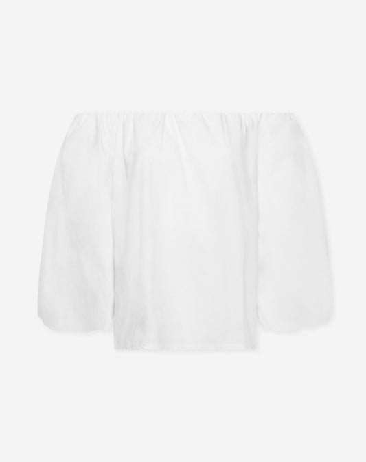 OFF SHOULDER PUFF SLEEVE TOP WIT