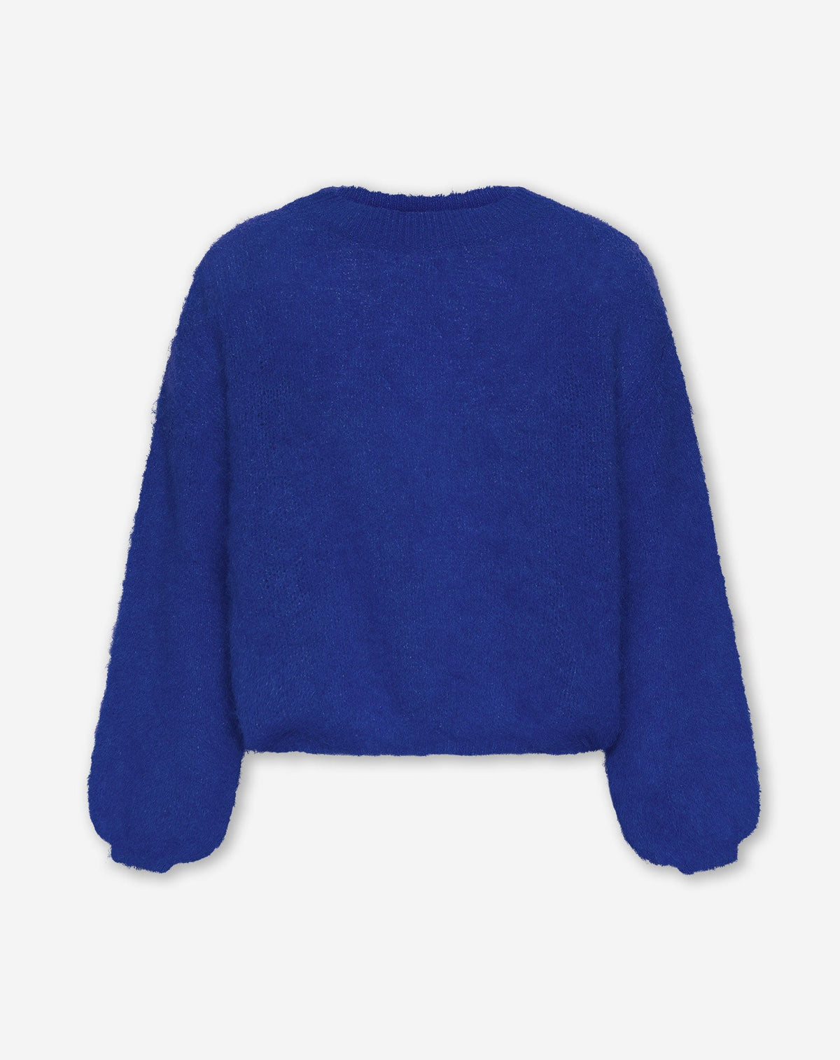 BRUSHED MOHAIR KNIT ROYAL BLAUW