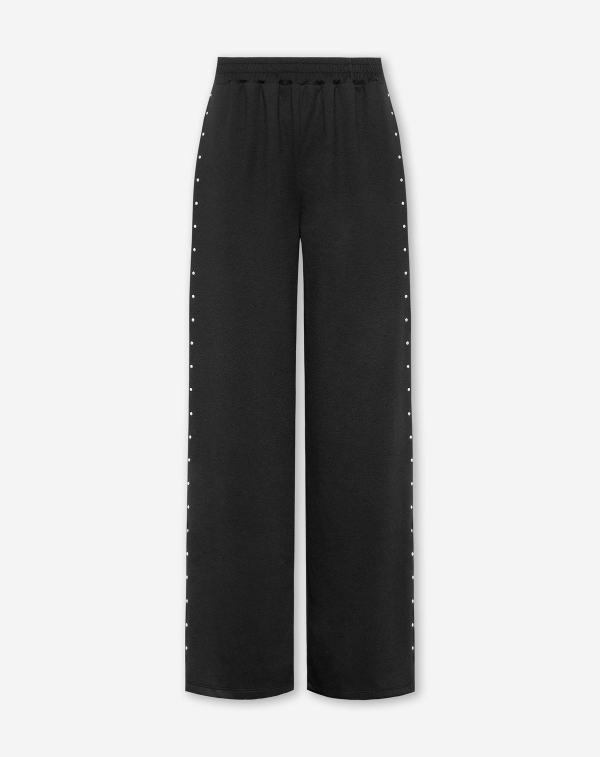 MAUDY STUDDED COMFY PANTS TALL ZWART