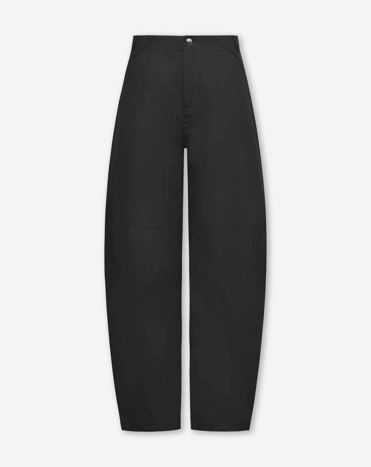 BARREL LEG PANTS TALL ZWART