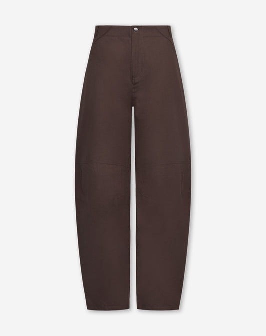 BARREL LEG PANTS DONKERBRUIN