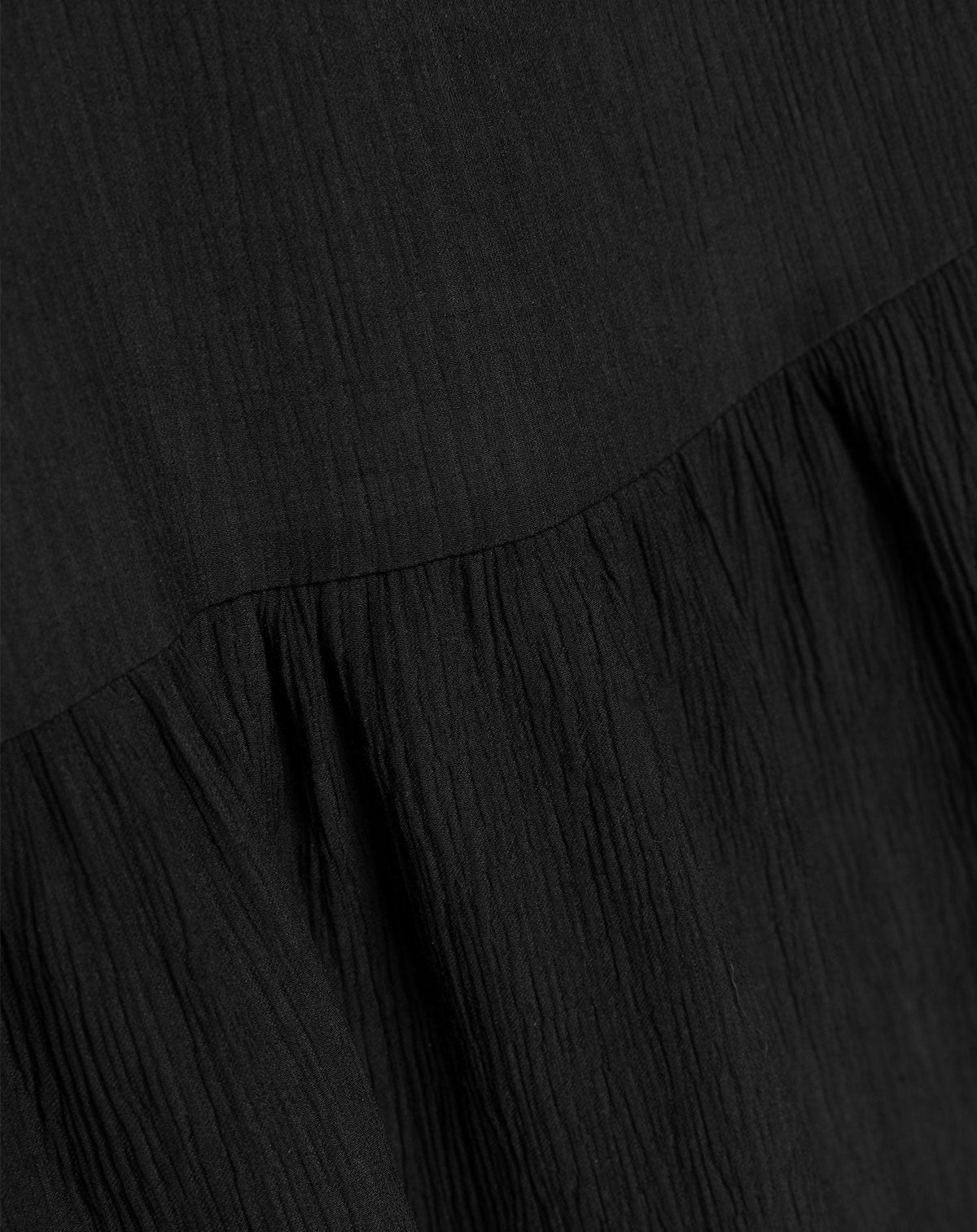SUZAN RUFFLE DRESS ZWART