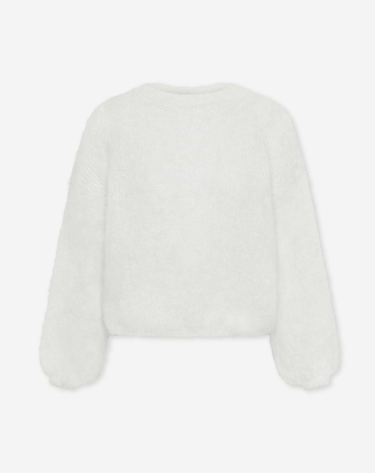 BRUSHED MOHAIR KNIT CRÈME