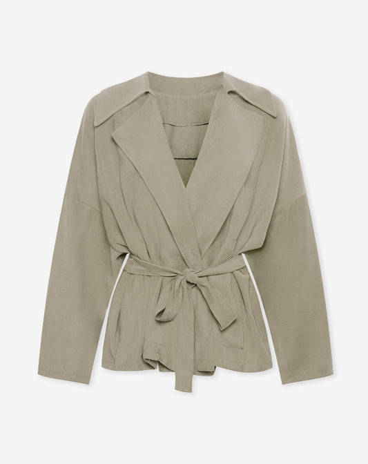 SHELLY VISCOSE JACKET LICHTGROEN