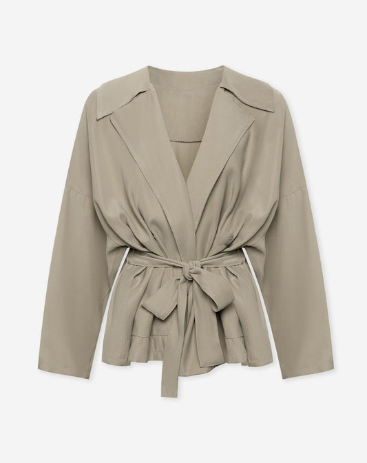 SHEILA VISCOSE JACKET LICHTGROEN