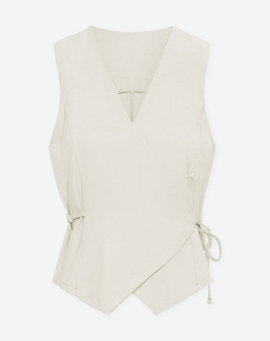 DAVINA VISCOSE GILET CRÈME