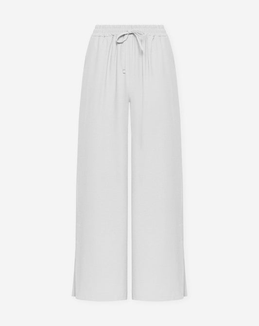 DAVINA VISCOSE SLIT PANTS TALL WIT