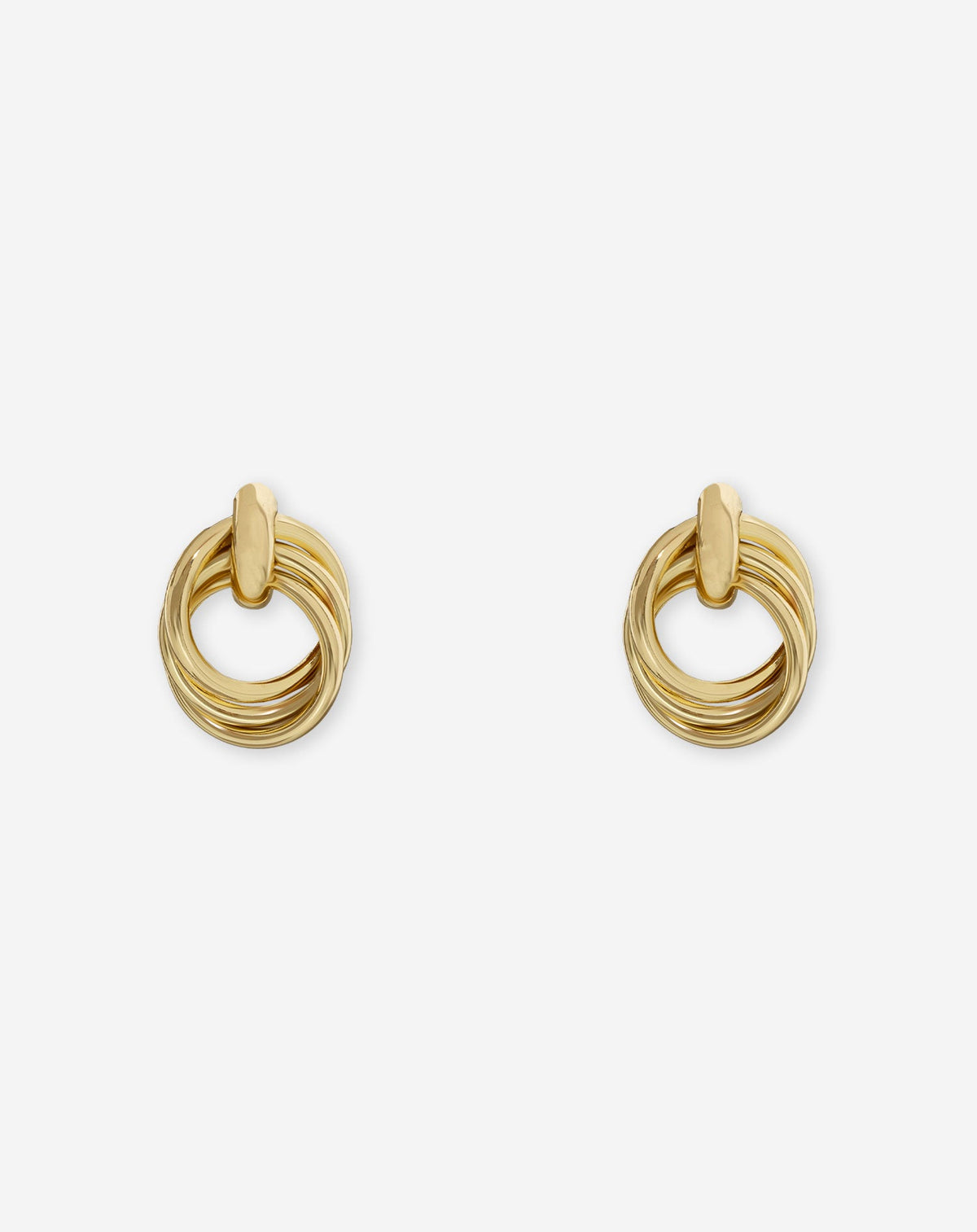 DOUBLE LAYER  HOOP EARRINGS