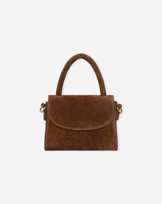 MILOU SUEDE FLAP BAG BRUIN