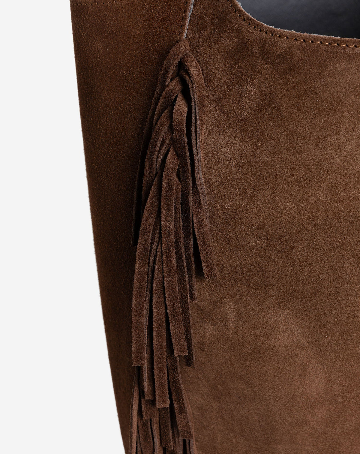 CIARA FRINGE SUEDE BAG BRUIN