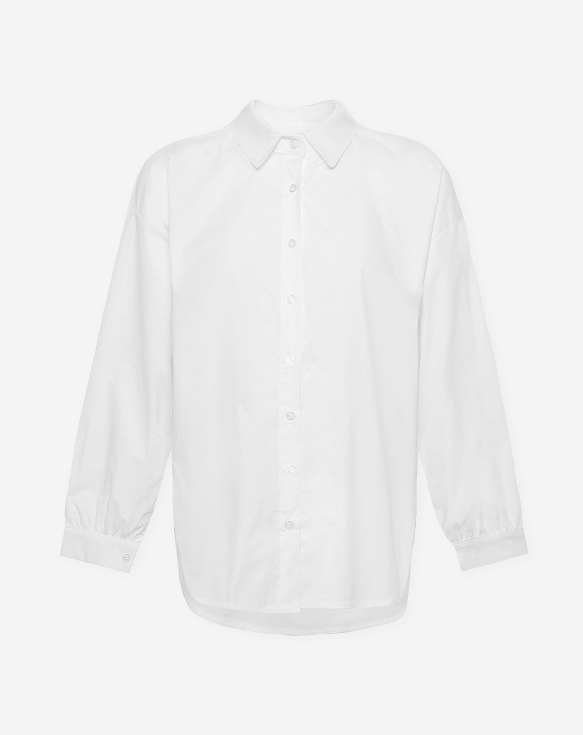 POPLIN LACE UP BLOUSE WIT