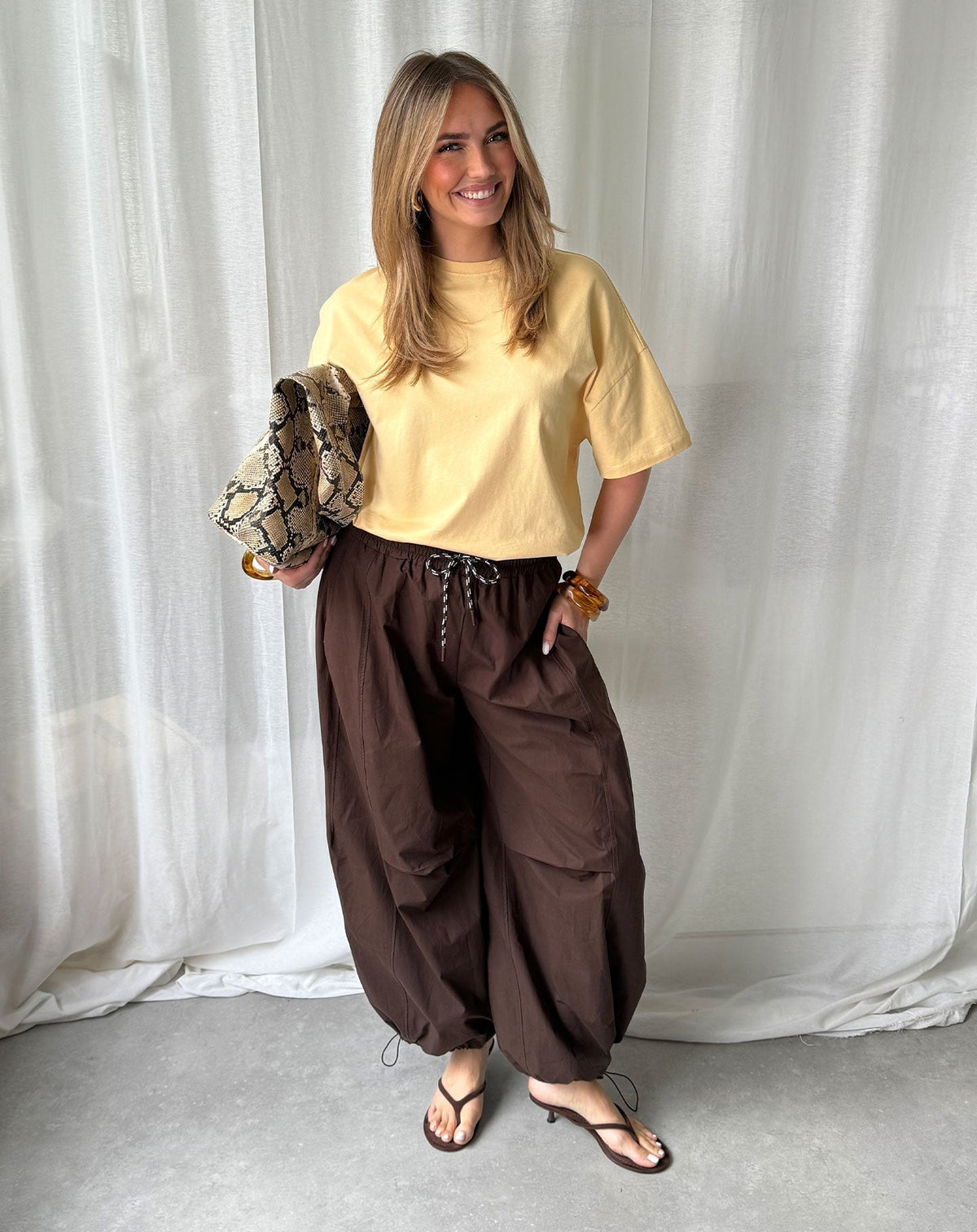 DILARA BALLOON PANTS TALL BRUIN