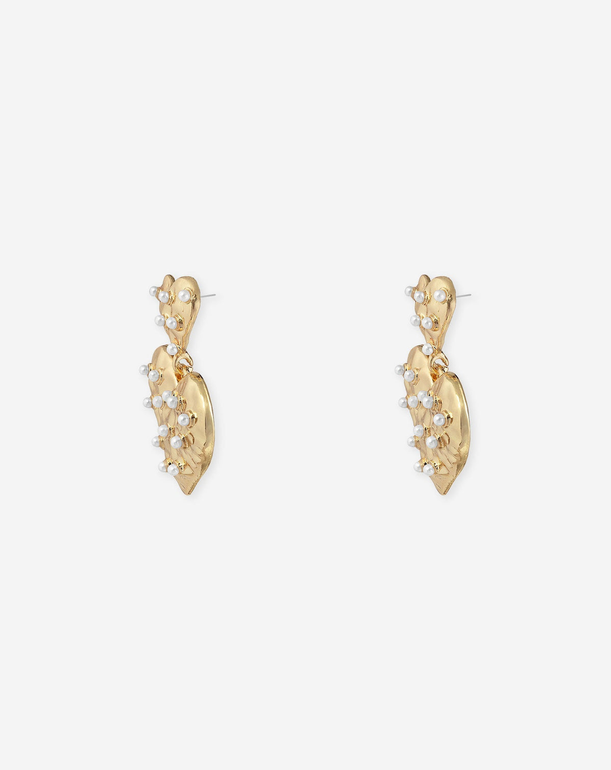 HEART PEARL EARRINGS