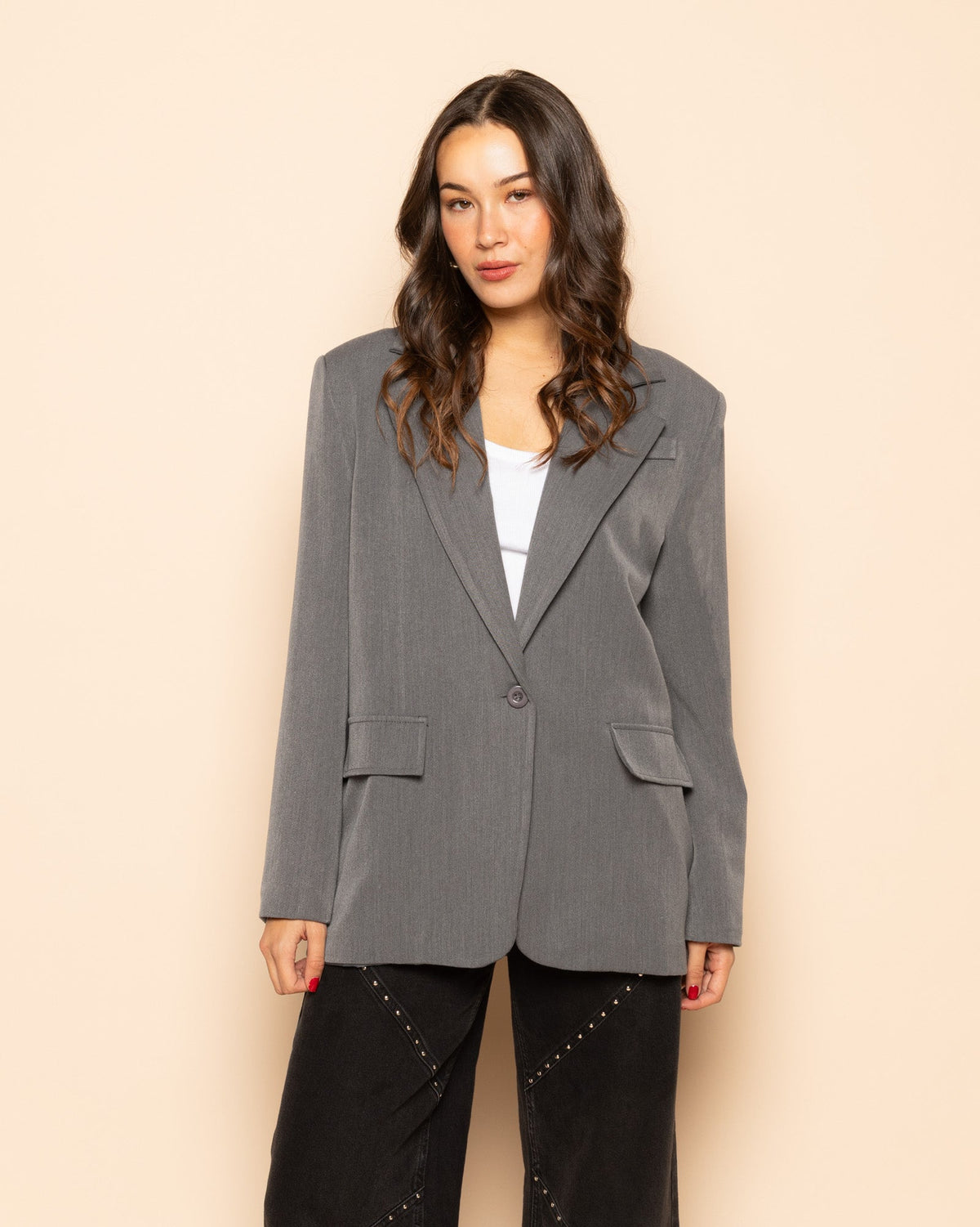 IRIS OVERSIZED BLAZER GRIJS