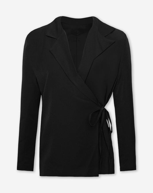 IRIS WRAP UP BLAZER ZWART