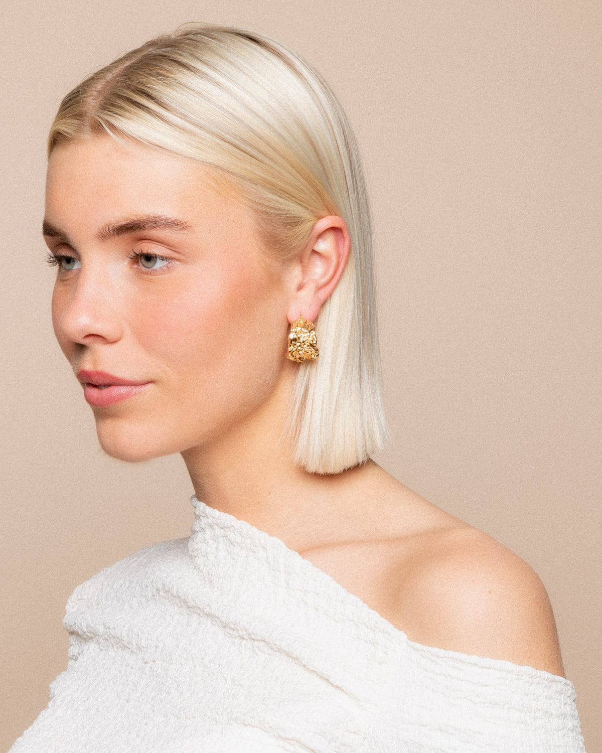 STRUCTURE HOOP EARRINGS