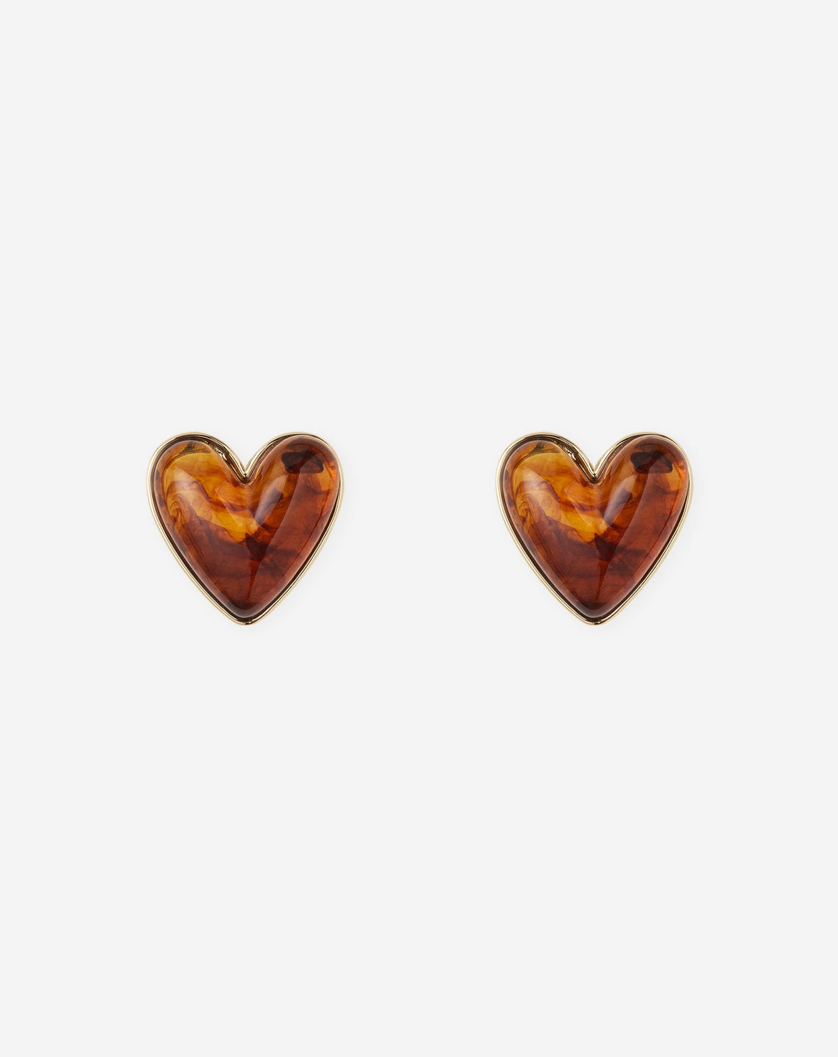 BOLD HEART EARRINGS BRUIN