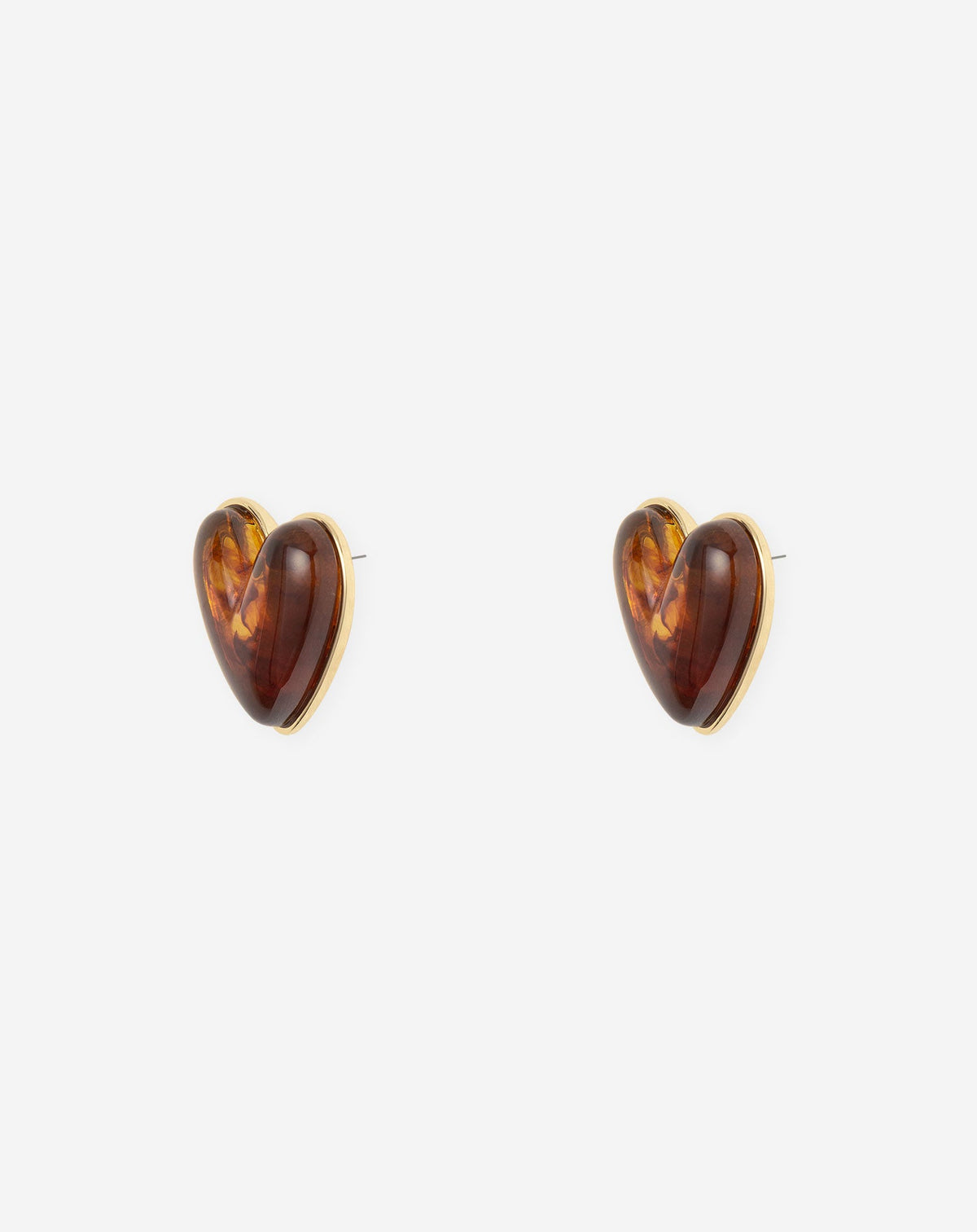 BOLD HEART EARRINGS BRUIN