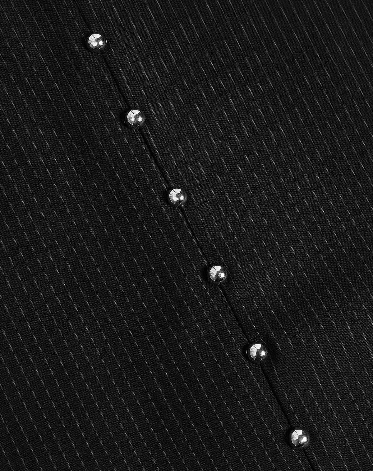 SAAR PINSTRIPE STUD PANTALON TALL ZWART