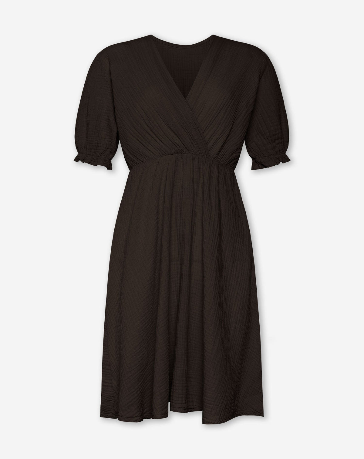 DILA MOUSSELINE DRESS BRUIN