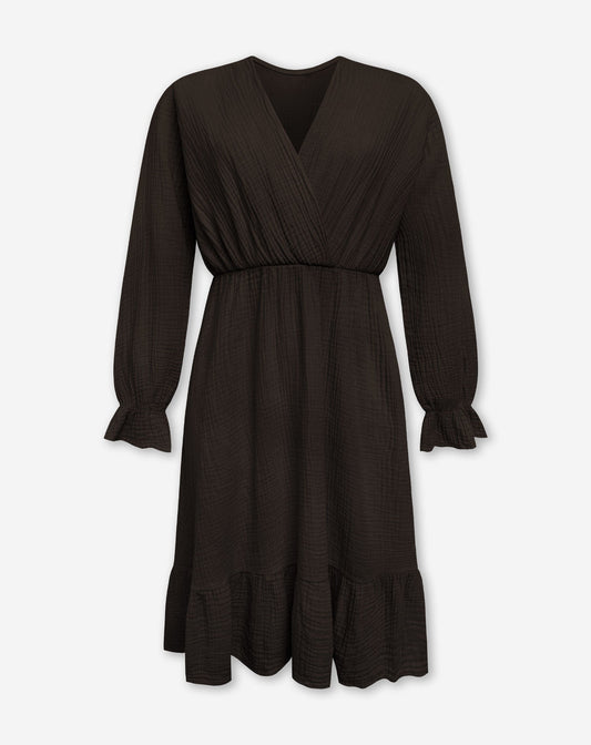 LEA MOUSSELINE DRESS BRUIN