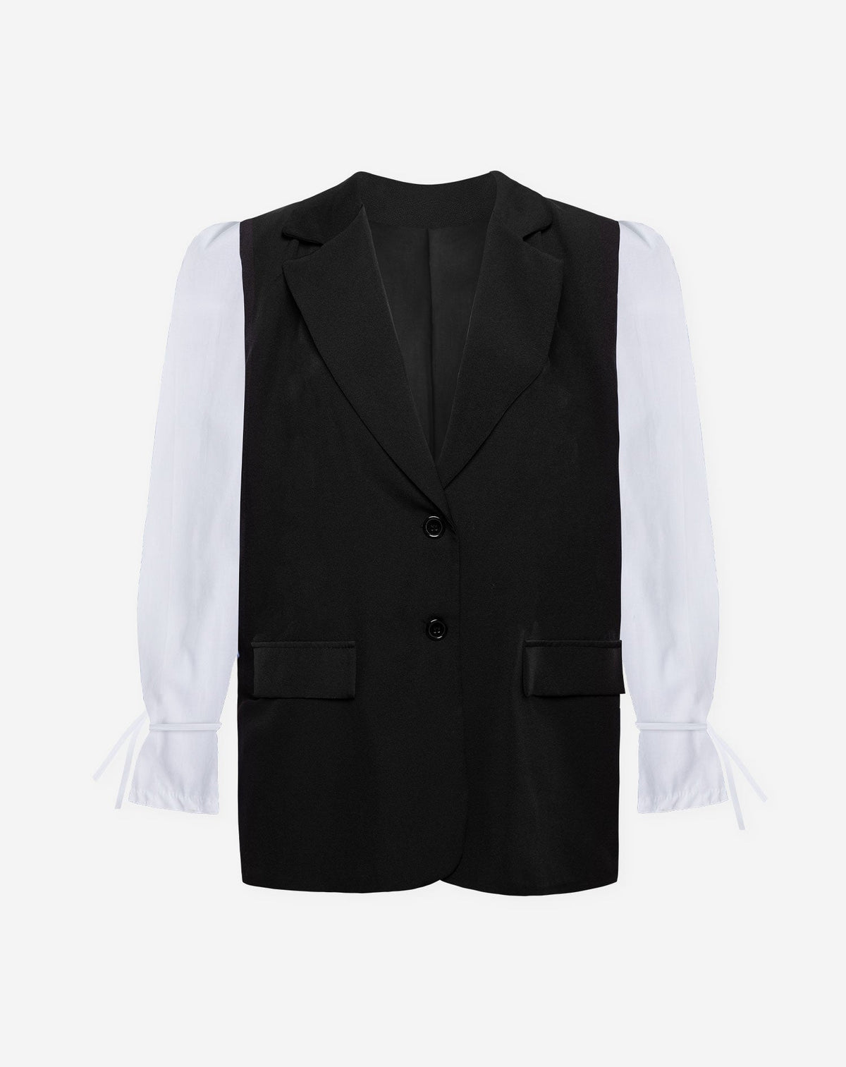 ELIN POPLIN SLEEVE BLAZER