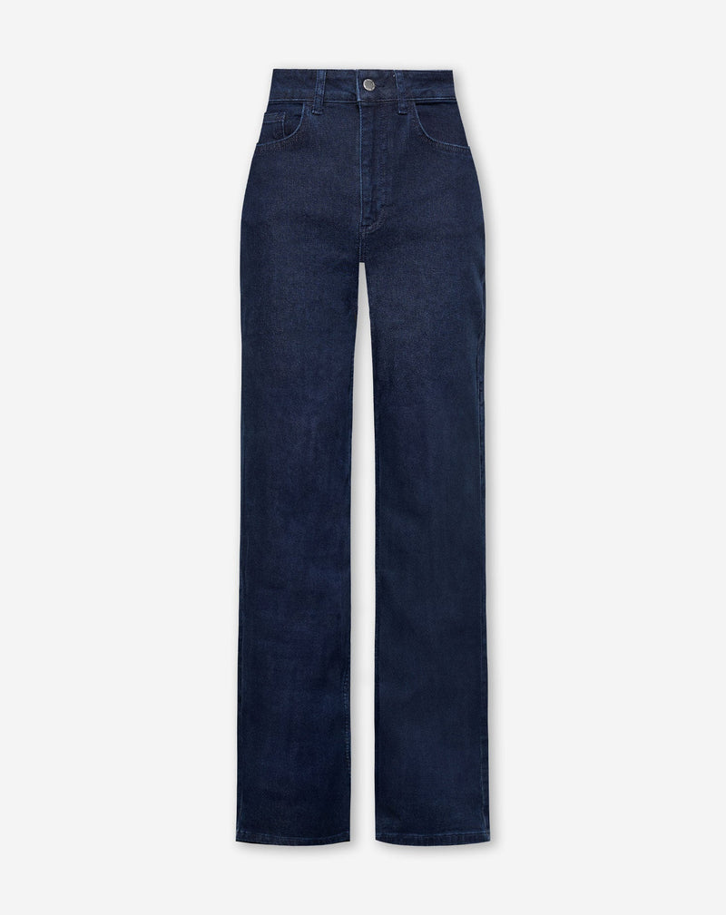BOOTCUT JEANS DONKERBLAUW