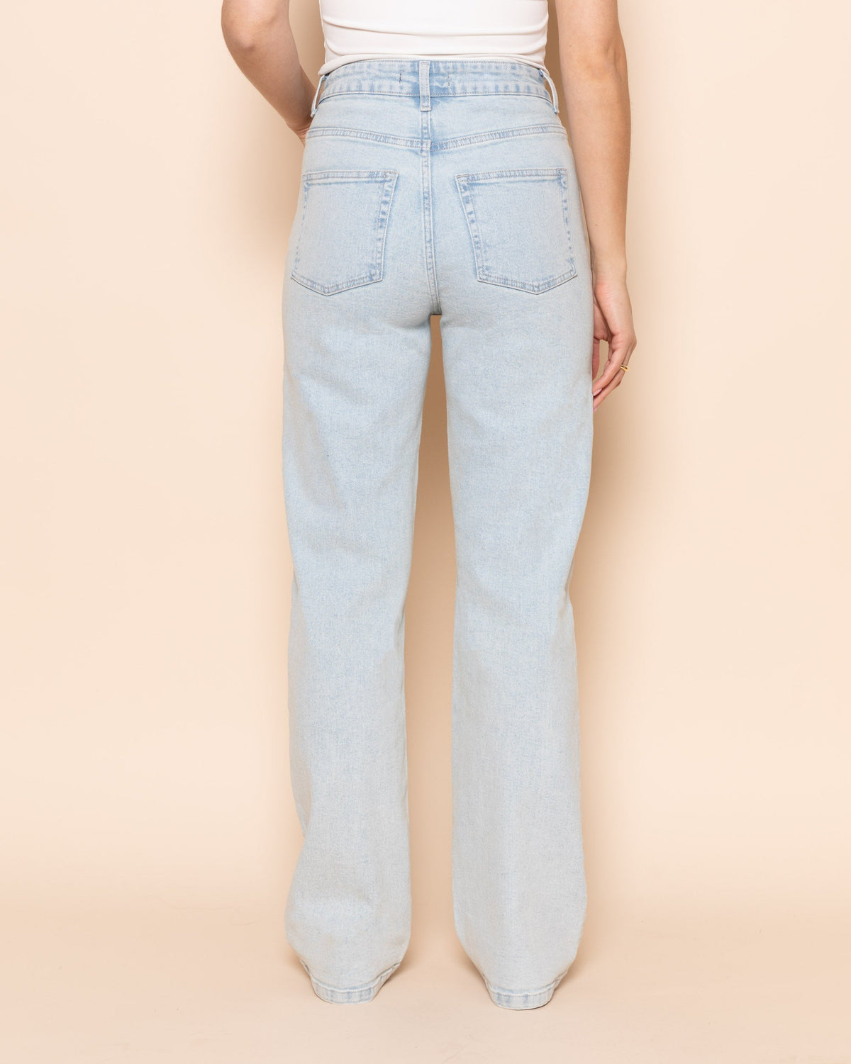 BOOTCUT JEANS LICHTBLAUW