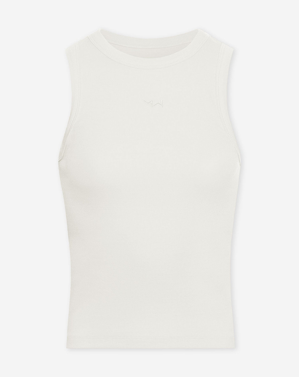 RACERBACK EMBROIDERY TOP CRÈME
