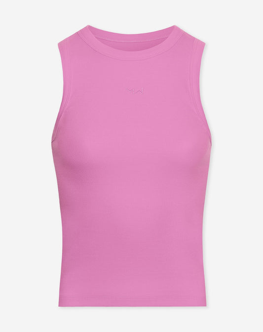 RACERBACK EMBROIDERY TOP ROZE