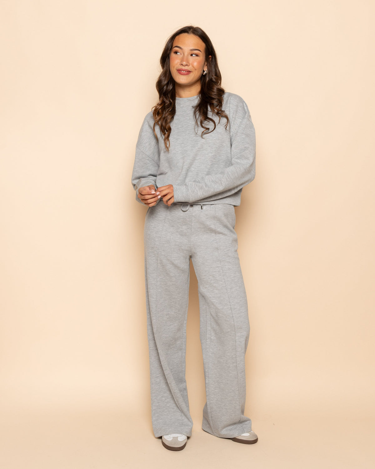 SCUBA PINTUCK PANTS TALL LICHTGRIJS