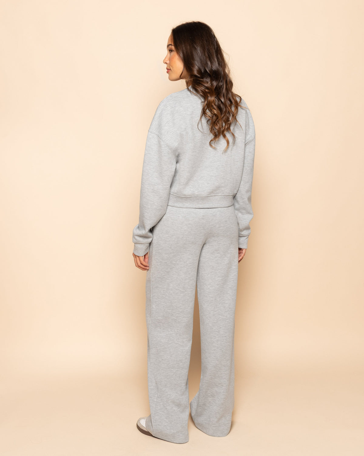 SCUBA PINTUCK PANTS PETITE LICHTGRIJS