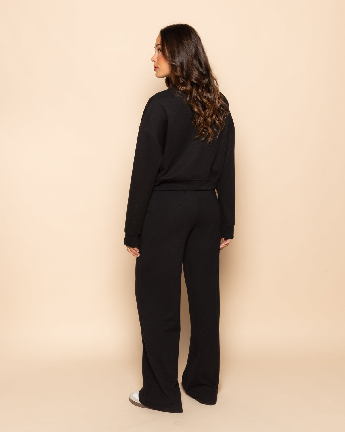 SCUBA PINTUCK PANTS PETITE ZWART