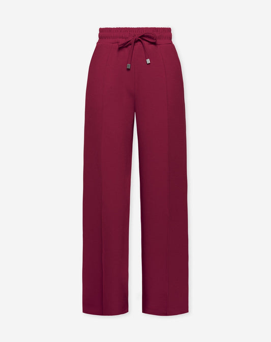 SCUBA PINTUCK PANTS BURGUNDY