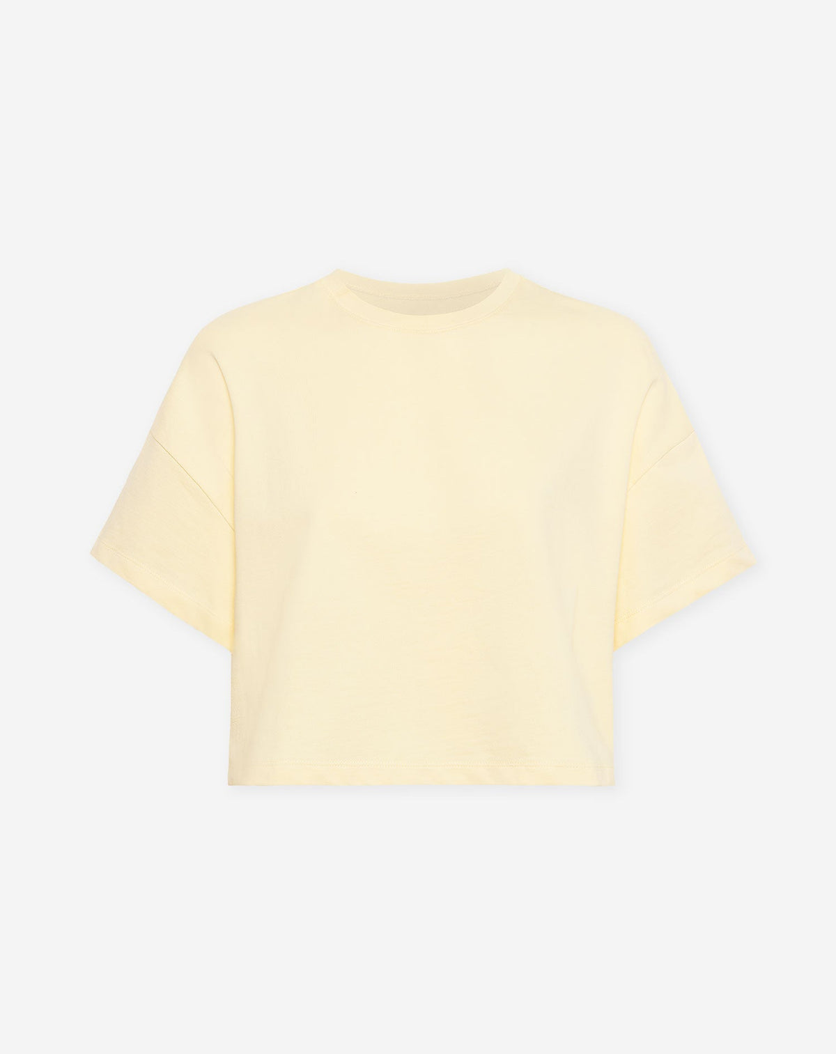 SOLID CROPPED SWEAT TEE BOTERGEEL