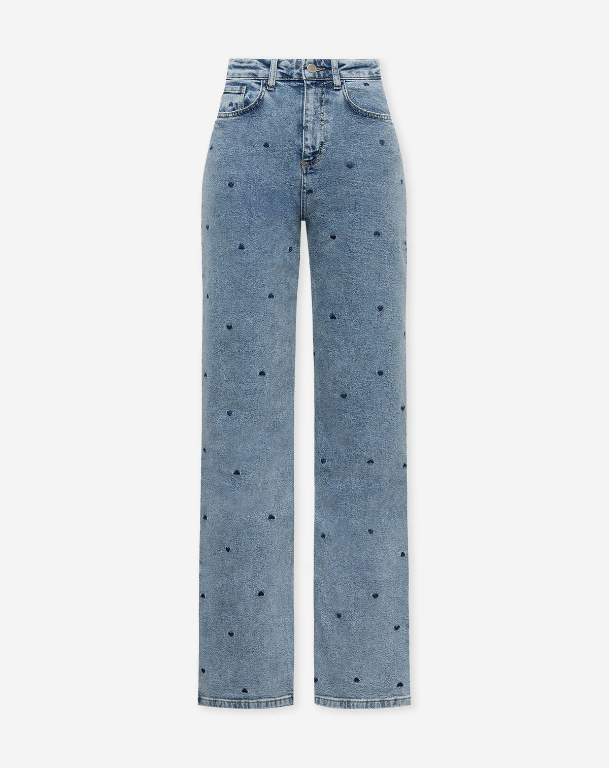 HEART BOOTCUT JEANS MARINEBLAUW