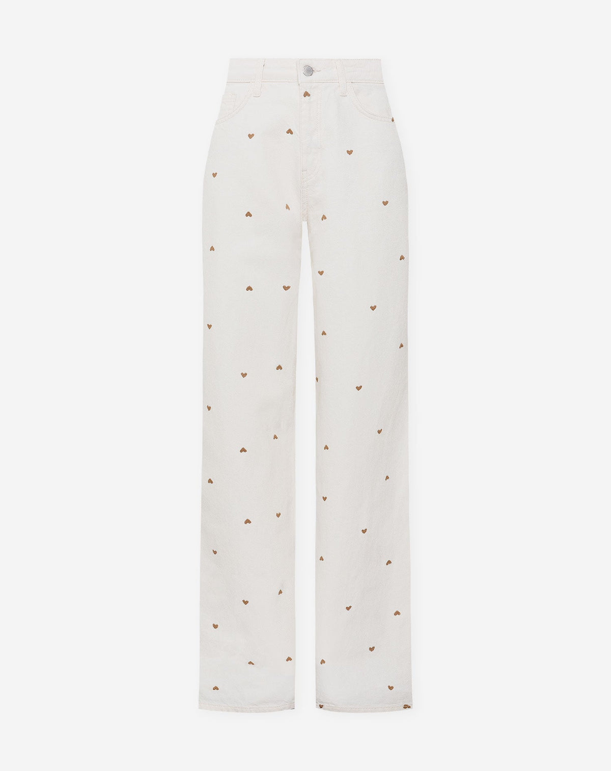 HEART BOOTCUT JEANS CRÈME
