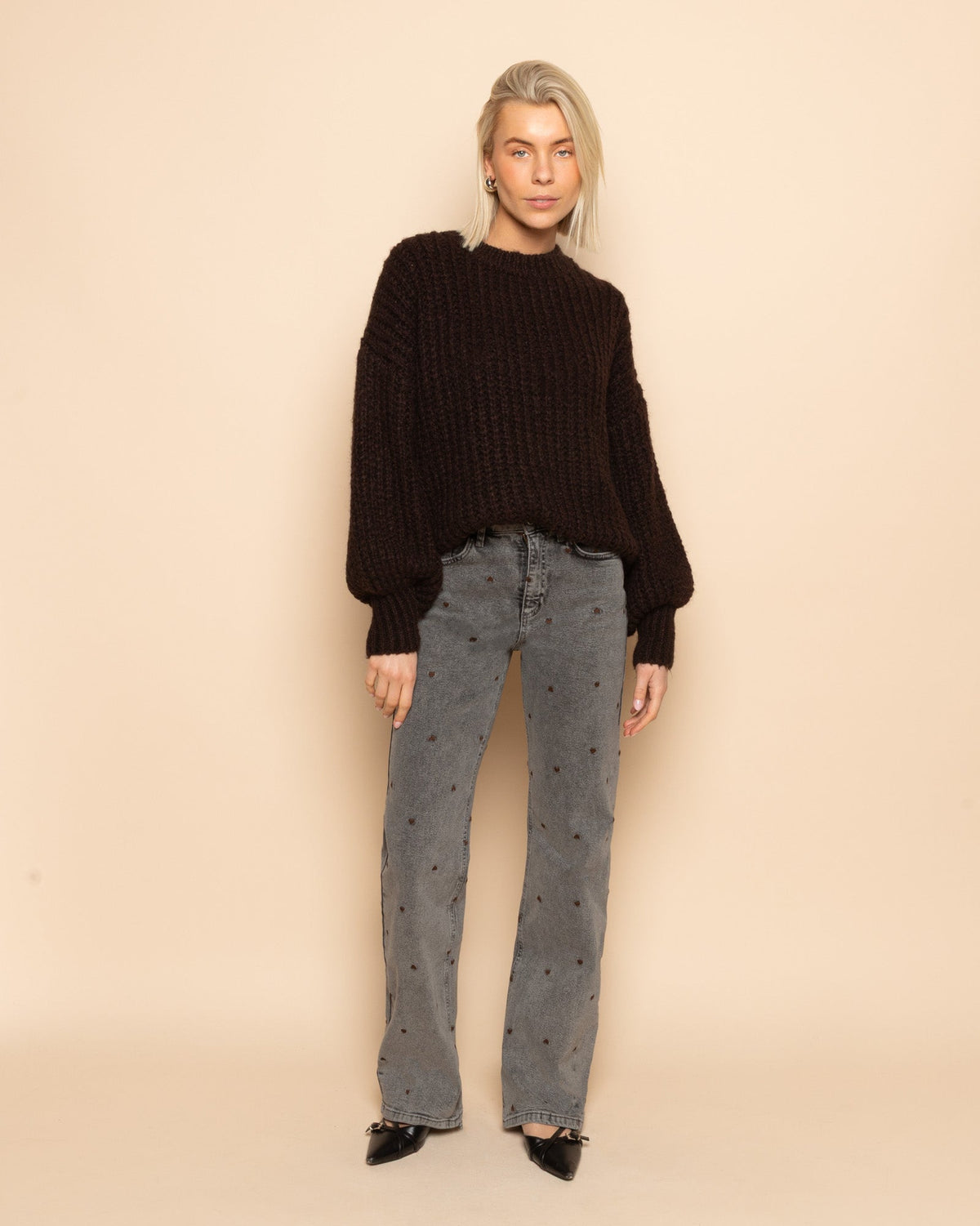 ESMEE CHUNKY KNIT BRUIN