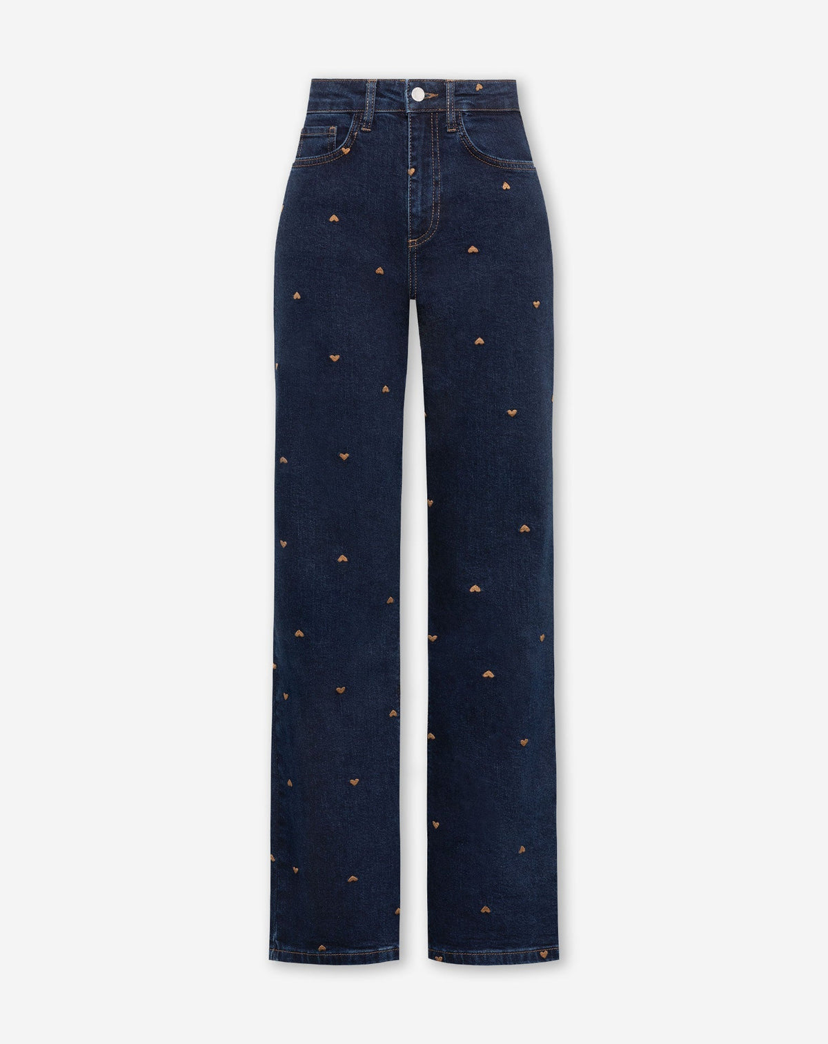 HEART BOOTCUT JEANS DONKERBLAUW