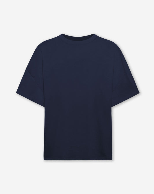 BASIC OVERSIZED TEE MARINEBLAUW