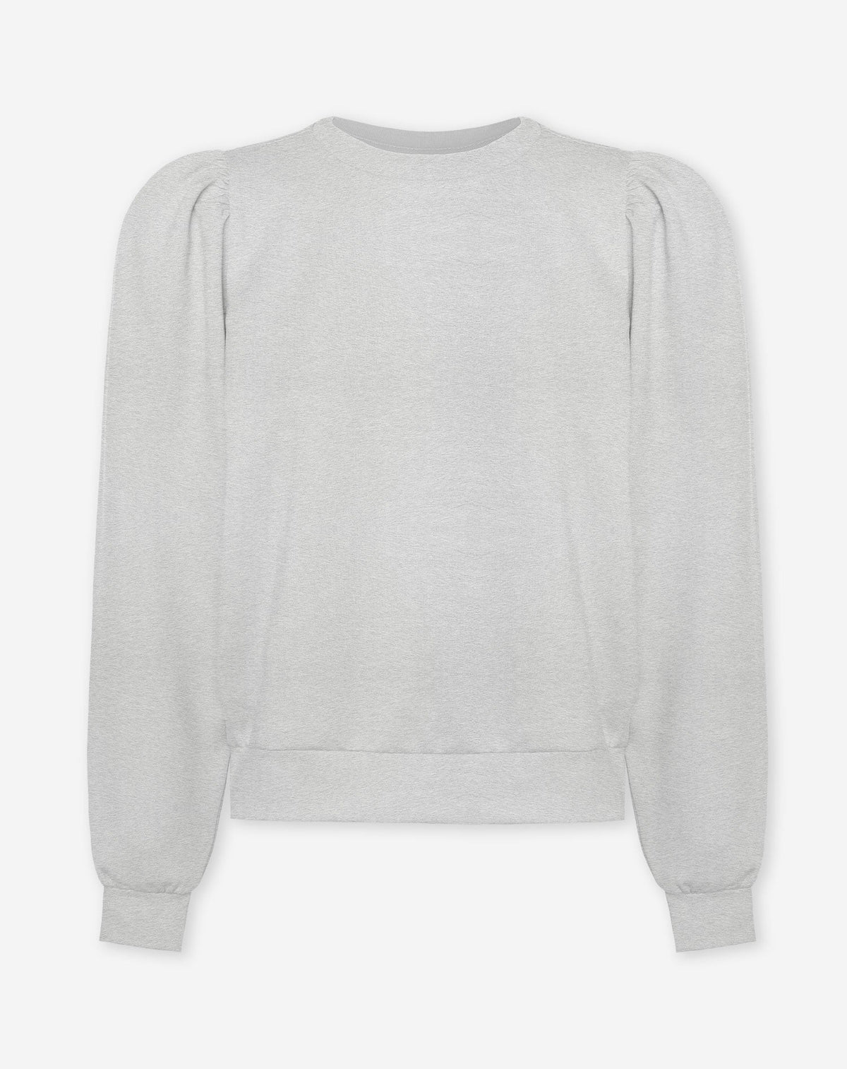 SCUBA PUFF SLEEVE SWEATER LICHTGRIJS