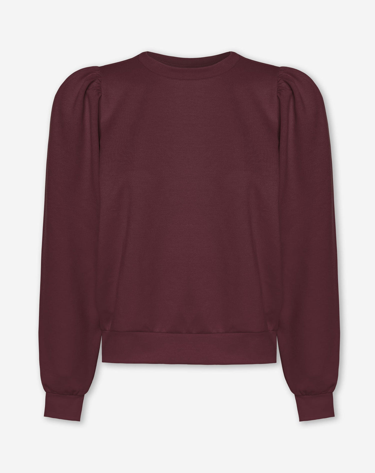 SCUBA PUFF SLEEVE SWEATER WIJNROOD