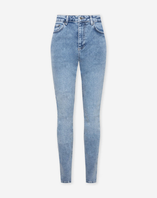 SKINNY JEANS MID BLAUW