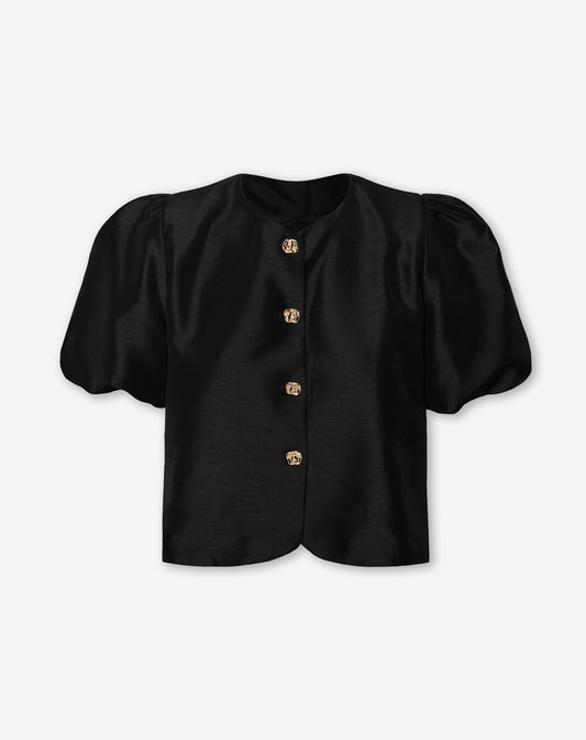 JADE PUFF SLEEVE BLAZER ZWART