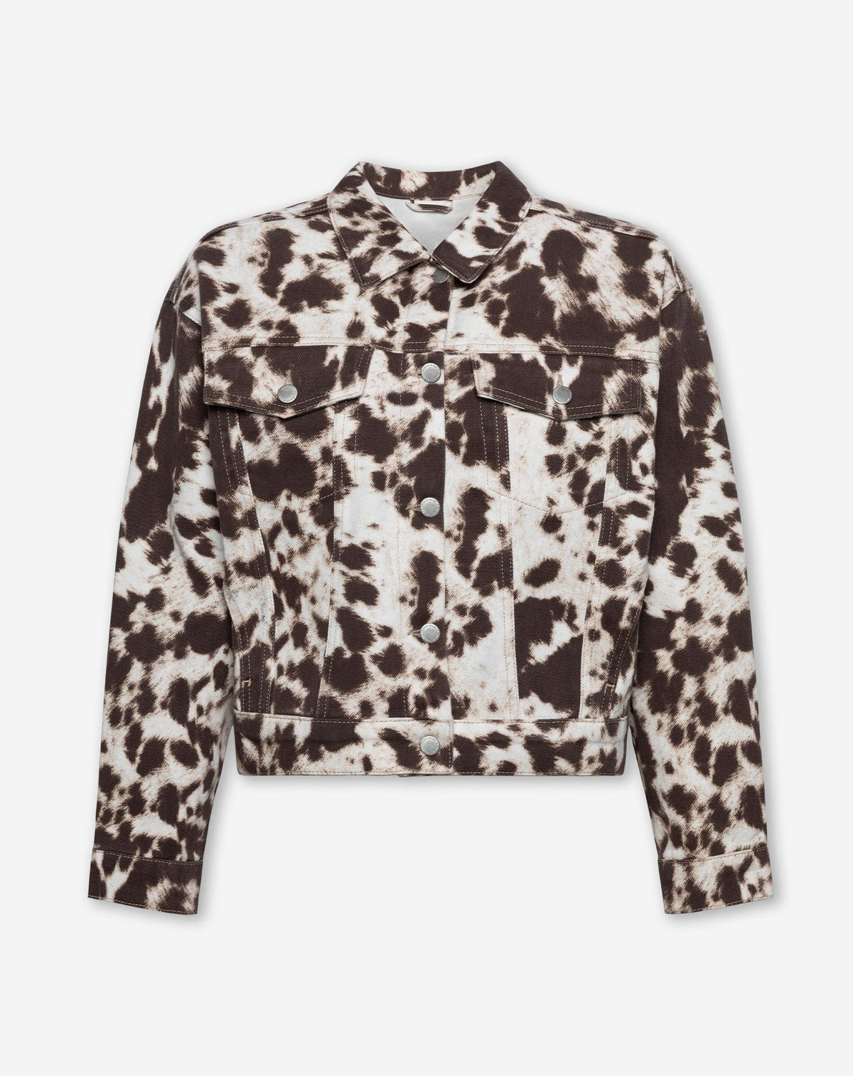 COW ALLOVER DENIM JACKET BRUIN