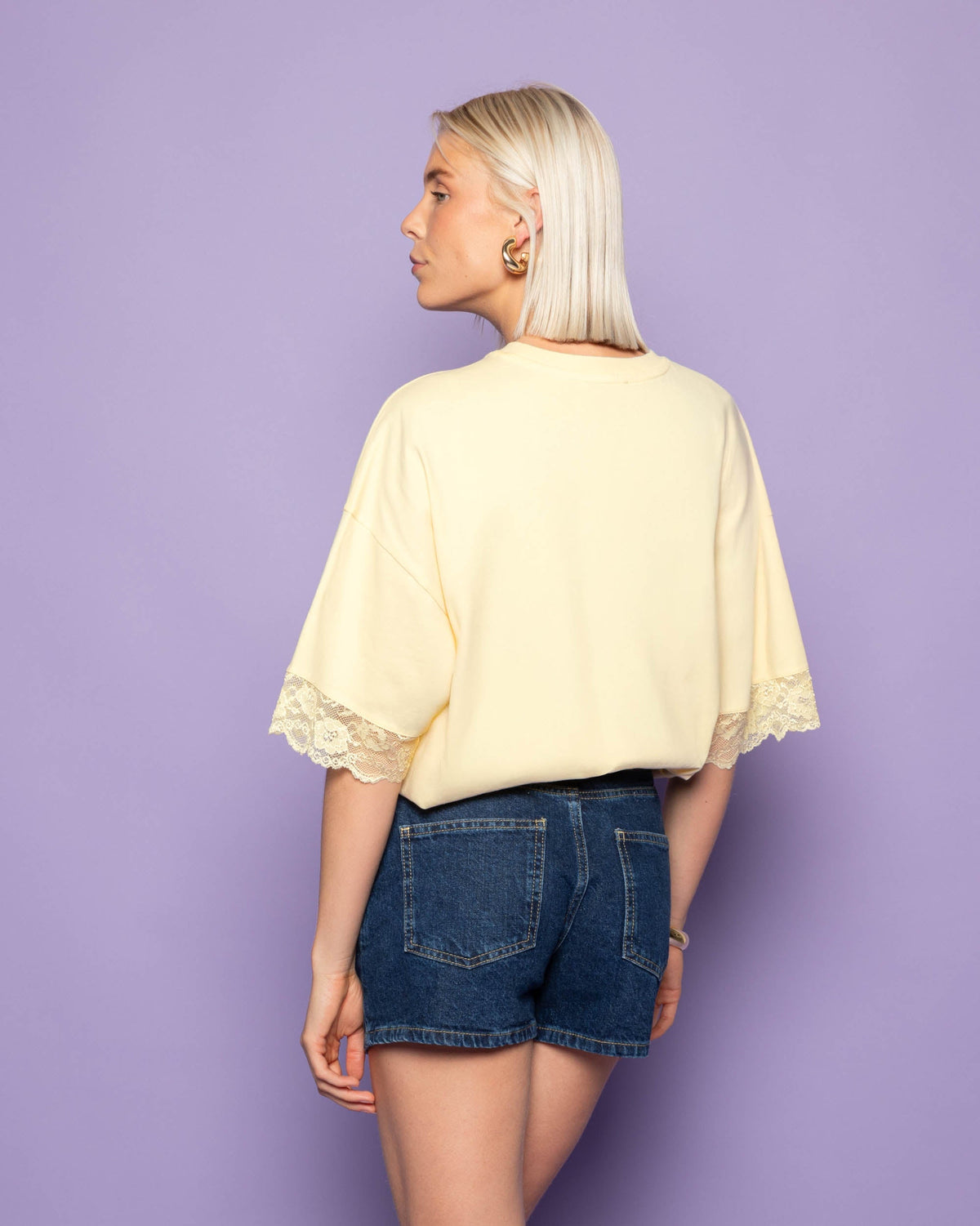 NORE DENIM SKORT DONKERBLAUW